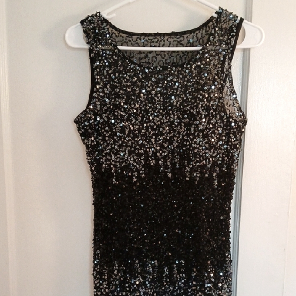 Adrianna Papell Sequin Coktail Dress - Picture 3 of 11